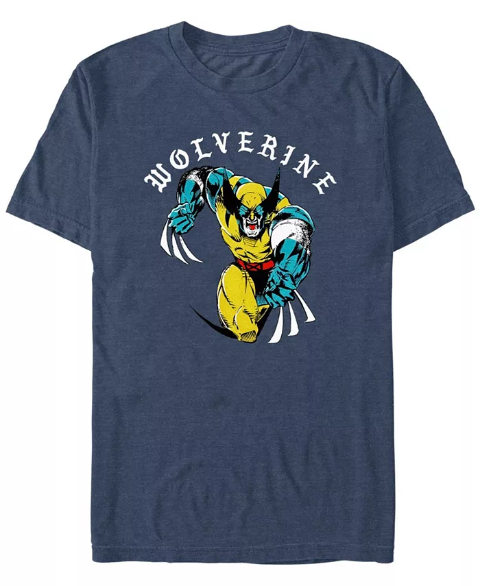 Мужская футболка с коротким рукавом Marvel Wolverine Homeslice Fifth Sun, синий 
Мужская футболка с коротким рукавом Marvel Wolverine Homeslice Fifth Sun, синий