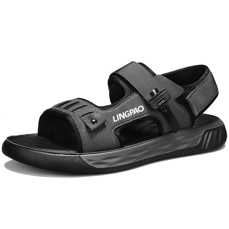 LINGPAO Мужские пляжные сандалии серые, цвет Gray
LINGPAO Мужские пляжные сандалии серые, цвет Gray