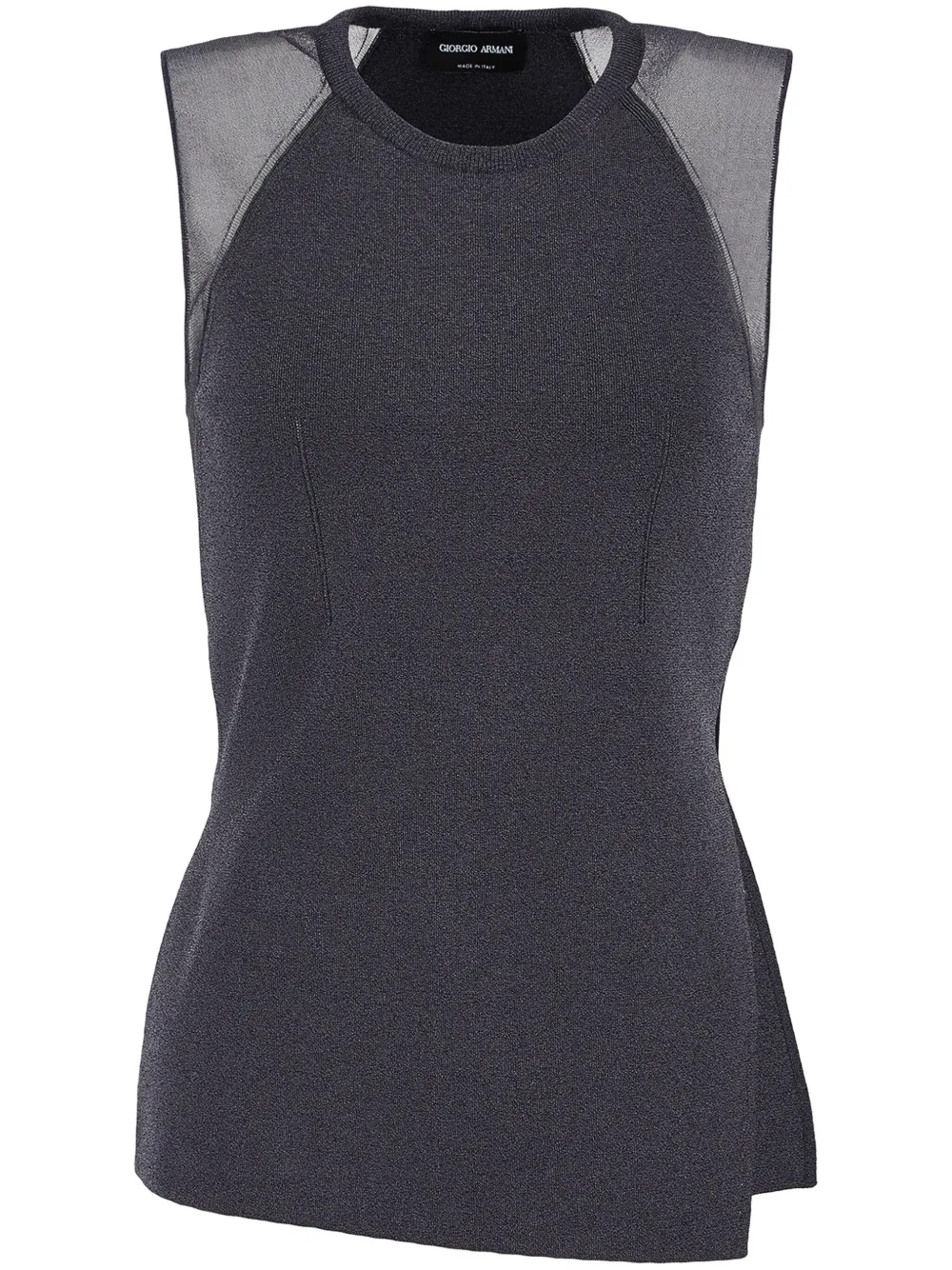 Полупрозрачный топ без рукавов GIORGIO ARMANI, черный
Полупрозрачный топ без рукавов GIORGIO ARMANI, черный