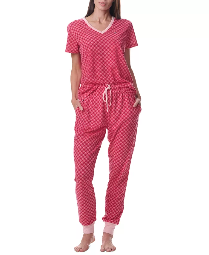 Женский комплект: футболка с коротким рукавом и принтом + джоггеры Tommy Hilfiger, мультиколор
Женский комплект: футболка с коротким рукавом и принтом + джоггеры Tommy Hilfiger, мультиколор