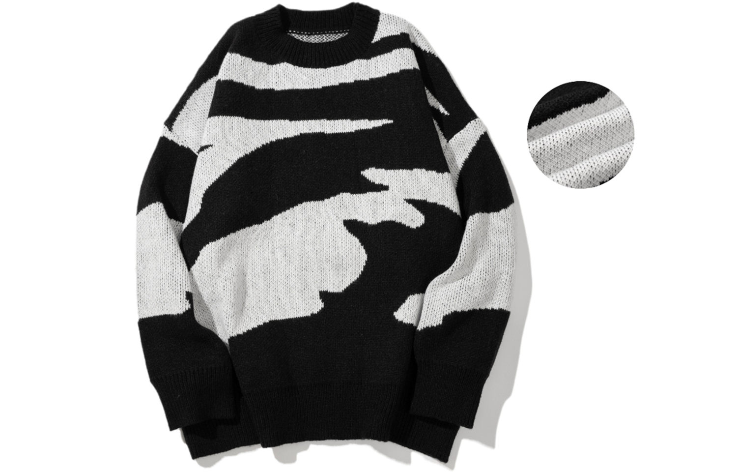 Свитер Nomt Осень Зима Унисекс, Черный (Не флисовый) 
Свитер Nomt Осень Зима Унисекс, Черный (Не флисовый)