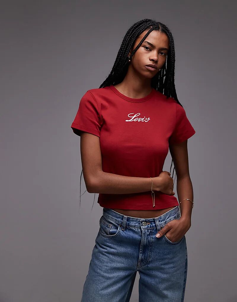 Футболка Levi's Rickie с маленьким логотипом красного цвета
Футболка Levi's Rickie с маленьким логотипом красного цвета