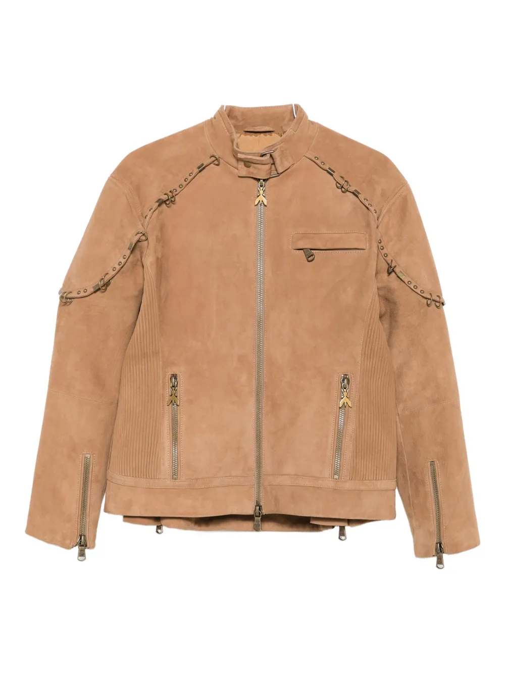 Куртка на молнии спереди, украшенная цепочкой Patrizia Pepe, коричневый
Куртка на молнии спереди, украшенная цепочкой Patrizia Pepe, коричневый