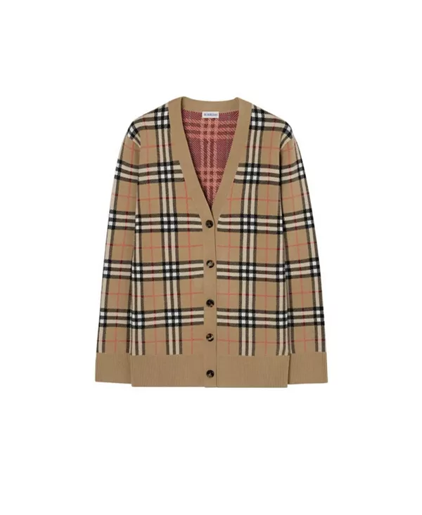 Кардиган из клетчатой хлопчатобумажной ткани Burberry, бежевый
Кардиган из клетчатой хлопчатобумажной ткани Burberry, бежевый