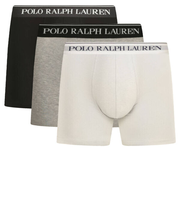 Боксеры Polo Ralph Lauren 3 шт, белый/черный/серый 
Боксеры Polo Ralph Lauren 3 шт, белый/черный/серый