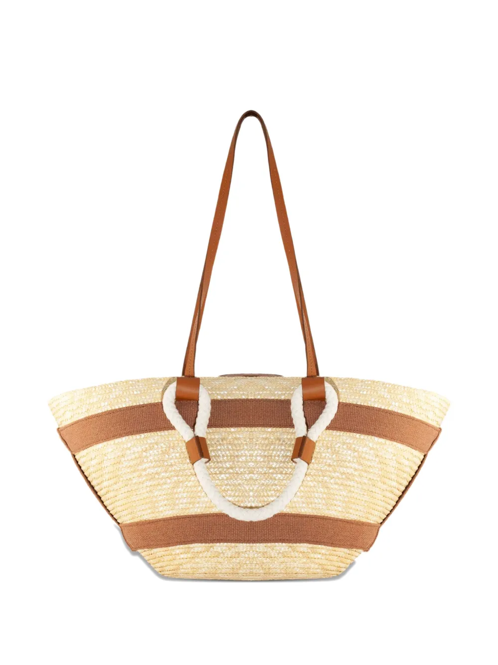 Сумка-тоут с кожаными ручками из соломы catarzi, нейтральный
Сумка-тоут с кожаными ручками из соломы catarzi, нейтральный