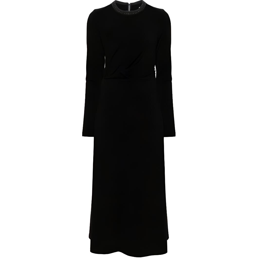 Мониле-детализированное макси-платье Brunello Cucinelli, черный
Мониле-детализированное макси-платье Brunello Cucinelli, черный