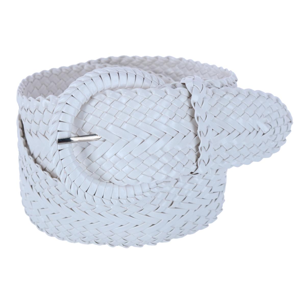 Женский плетеный широкий ремень с соответствующей пряжкой CTM, белый
Женский плетеный широкий ремень с соответствующей пряжкой CTM, белый