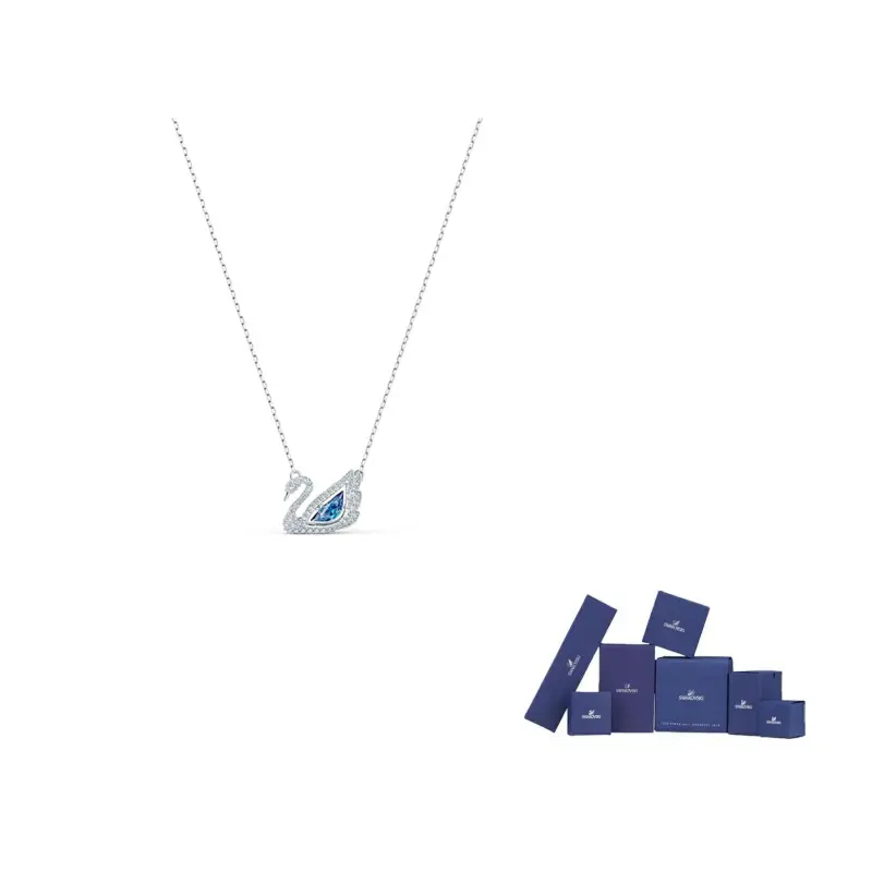 Swarovski Родированное ожерелье с лебедем для женщин в синем цвете
Swarovski Родированное ожерелье с лебедем для женщин в синем цвете