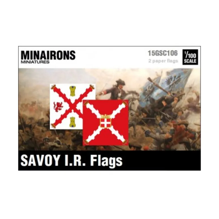 Флаги Савойи ИК, War of Spanish Succession - Decals & Flags (1:100)
Флаги Савойи ИК, War of Spanish Succession - Decals & Flags (1:100)