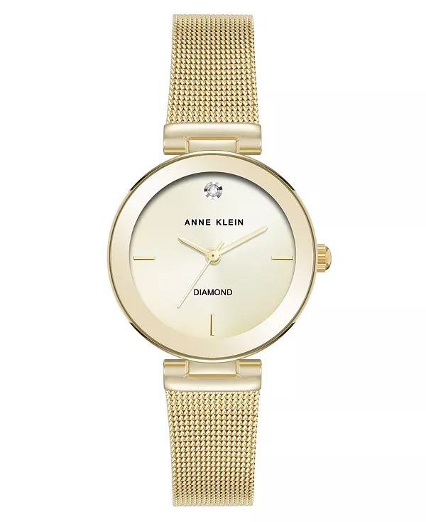 Женские кварцевые часы с сетчатым механизмом из нержавеющей стали золотистого оттенка, 30 мм Anne Klein, gold-tone
Женские кварцевые часы с сетчатым механизмом из нержавеющей стали золотистого оттенка, 30 мм Anne Klein, gold-tone
