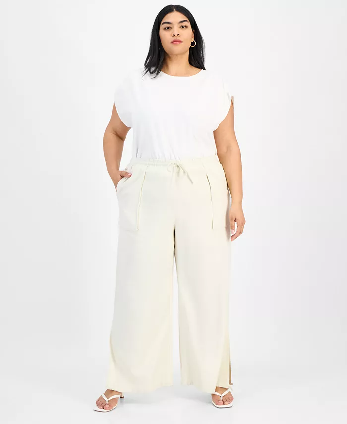 Модные льняные брюки с разрезом по низу больших размеров Bar III, коричневый/бежевый
Модные льняные брюки с разрезом по низу больших размеров Bar III, коричневый/бежевый