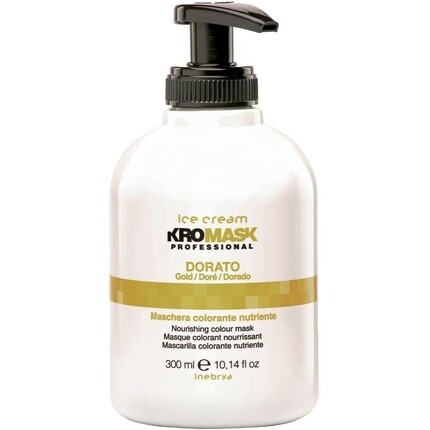 Kromask Окрашивающая и питательная маска для волос 300мл Золотой, Inebrya
Kromask Окрашивающая и питательная маска для волос 300мл Золотой, Inebrya