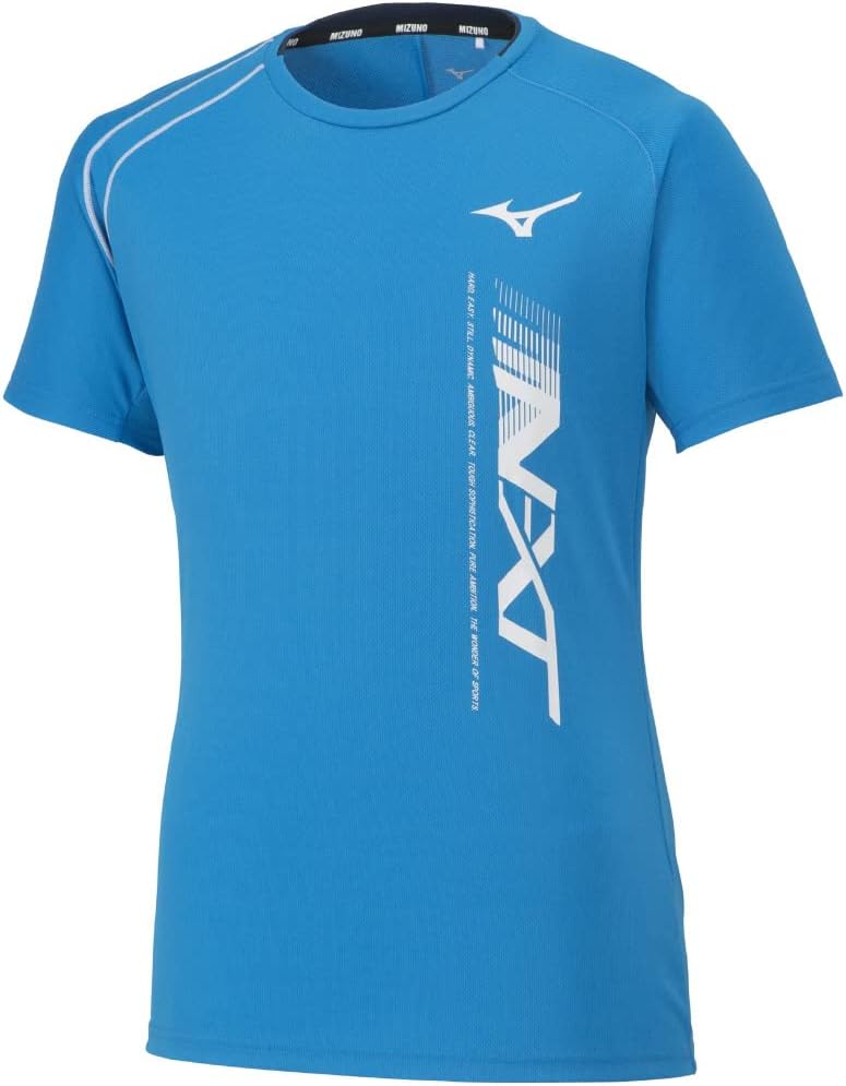 Тренировочная волейбольная футболка Mizuno N-XT, с коротким рукавом, влагоотводящая, быстросохнущая, технология Mizuno Move Tech V2MAA002, синий
Тренировочная волейбольная футболка Mizuno N-XT, с коротким рукавом, влагоотводящая, быстросохнущая, технология Mizuno Move Tech V2MAA002, синий
