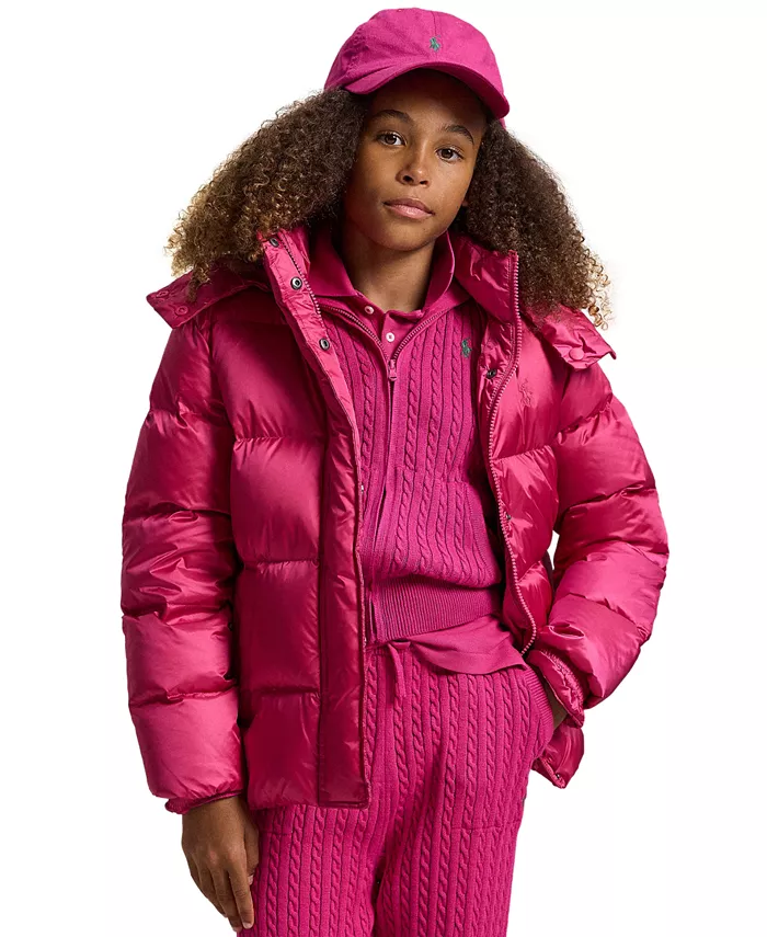 Детская куртка с капюшоном Metallic для девочек 7-16 лет Polo Ralph Lauren, розовый
Детская куртка с капюшоном Metallic для девочек 7-16 лет Polo Ralph Lauren, розовый