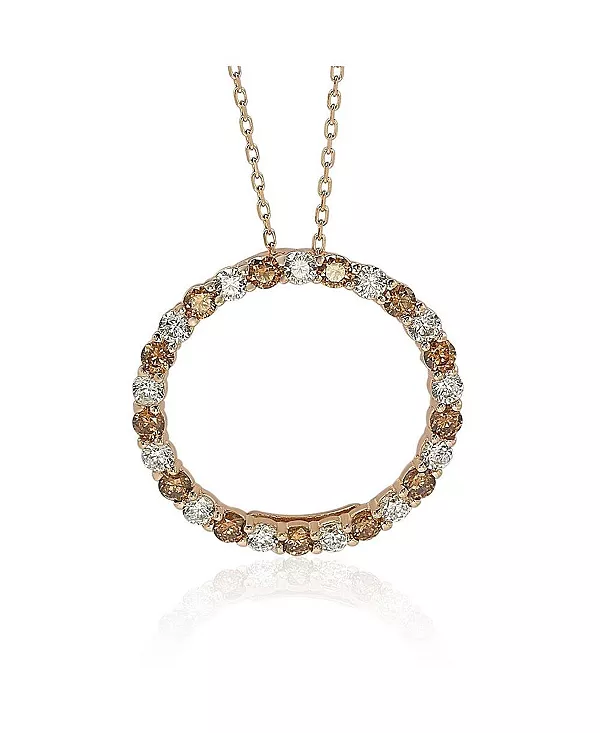 Ожерелье Suzy Levian из стерлингового серебра с большим открытым кругом и кубическим цирконием Suzy Levian New York, brown
Ожерелье Suzy Levian из стерлингового серебра с большим открытым кругом и кубическим цирконием Suzy Levian New York, brown