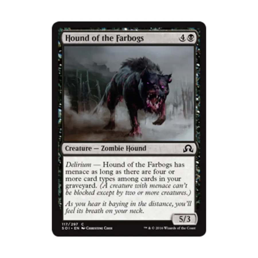 CCG Фарбогская собака (клавиша C), MTG - Shadows Over Innistrad
CCG Фарбогская собака (клавиша C), MTG - Shadows Over Innistrad