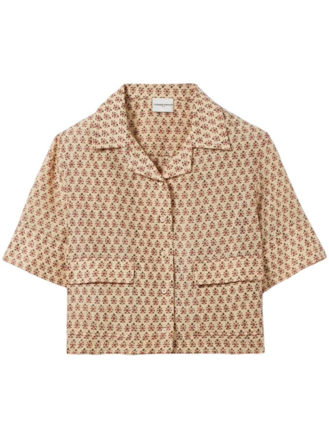 Claudie Pierlot рубашка с принтом, коричневый 
Claudie Pierlot рубашка с принтом, коричневый