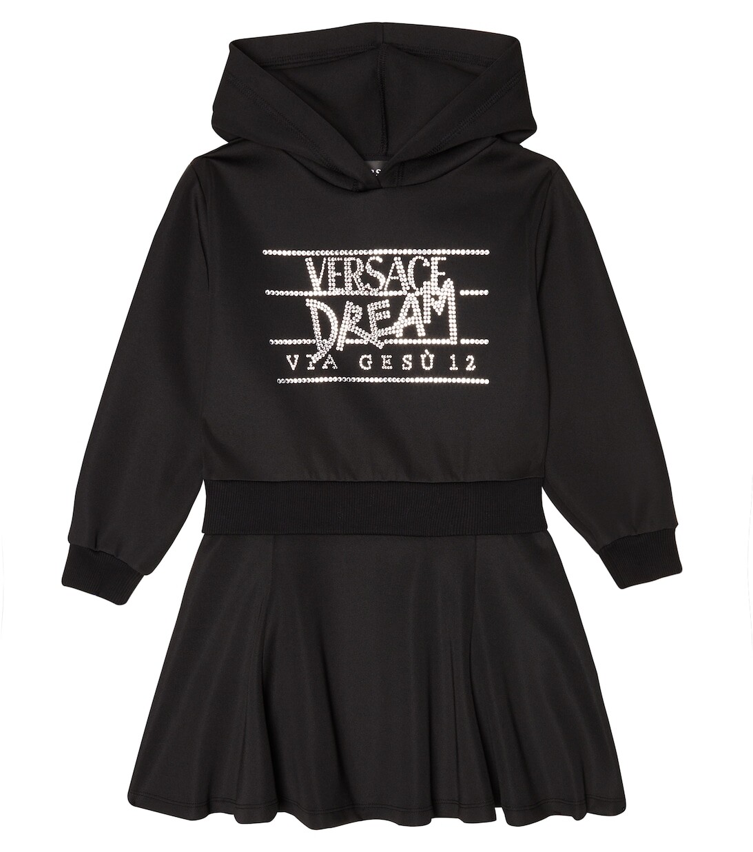 Платье с капюшоном и заклепками Versace, черный
Платье с капюшоном и заклепками Versace, черный
