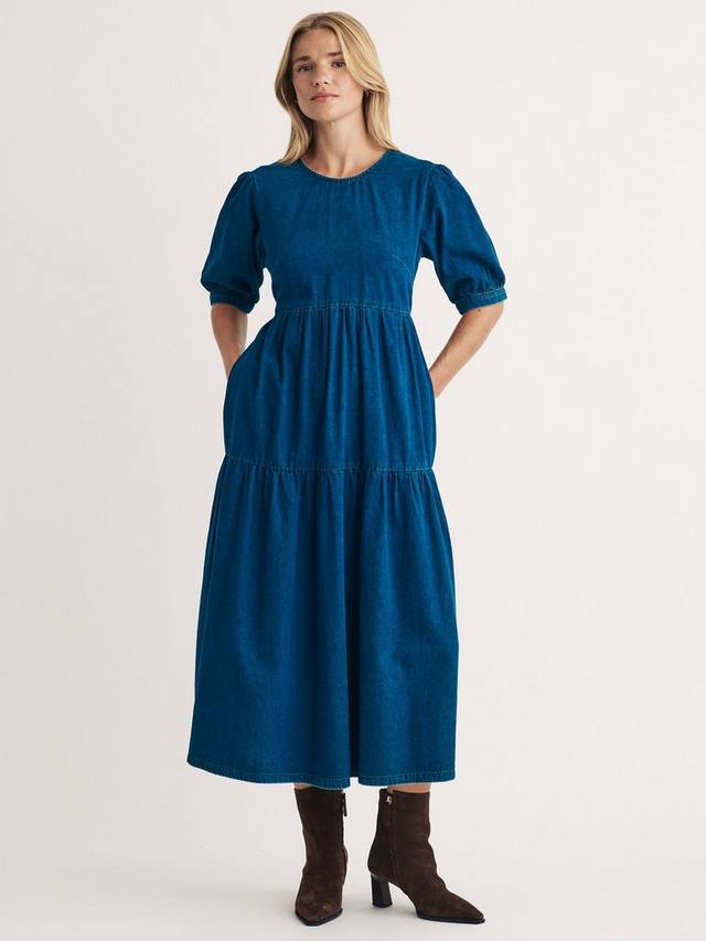 Джинсовое платье миди из органического хлопка rochelle Nobody's Child, синий
Джинсовое платье миди из органического хлопка rochelle Nobody's Child, синий