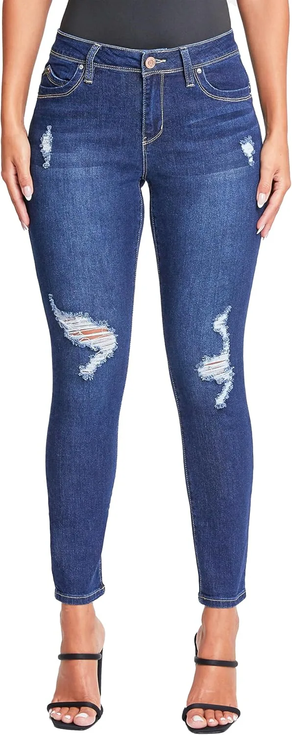 YMI Women's Juniors Mid-Rise Wannabettabutt скинни джинсы
YMI Women's Juniors Mid-Rise Wannabettabutt скинни джинсы
