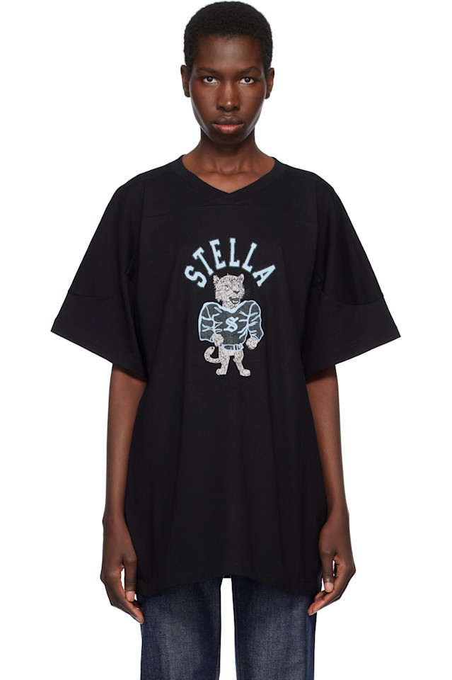 Футболка с талисманом леопарда Stella Mccartney, черный
Футболка с талисманом леопарда Stella Mccartney, черный