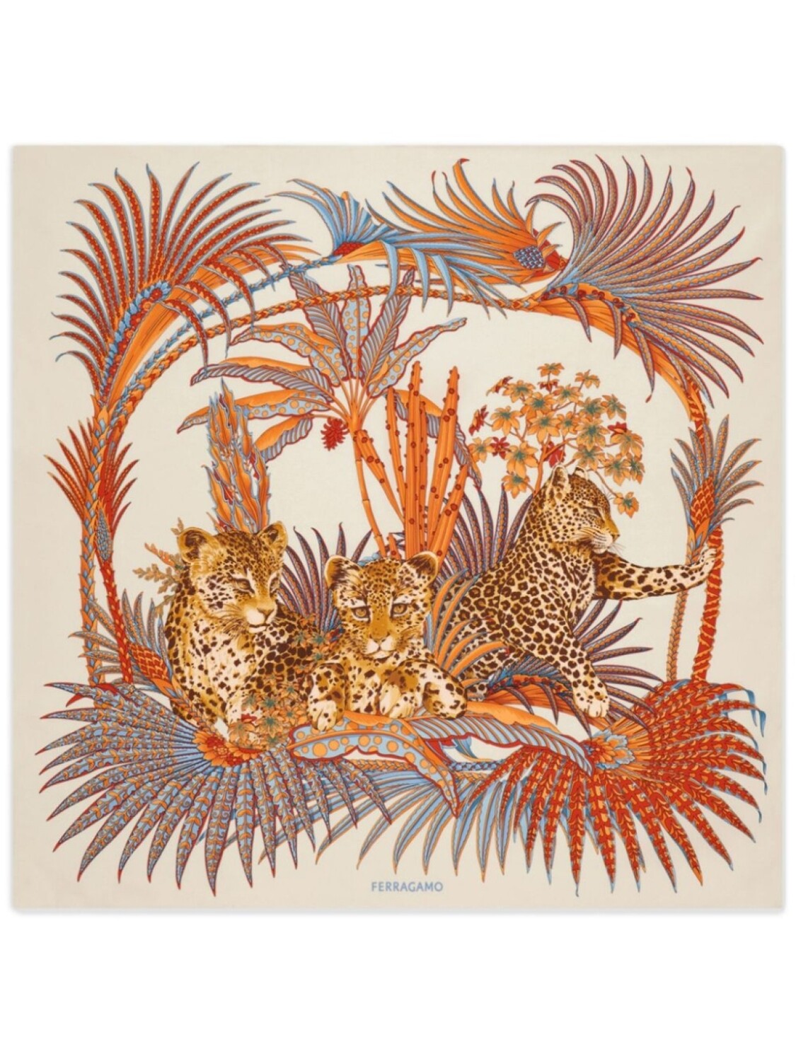 Шелковый платок с леопардовым принтом Ferragamo, нейтральный цвет
Шелковый платок с леопардовым принтом Ferragamo, нейтральный цвет