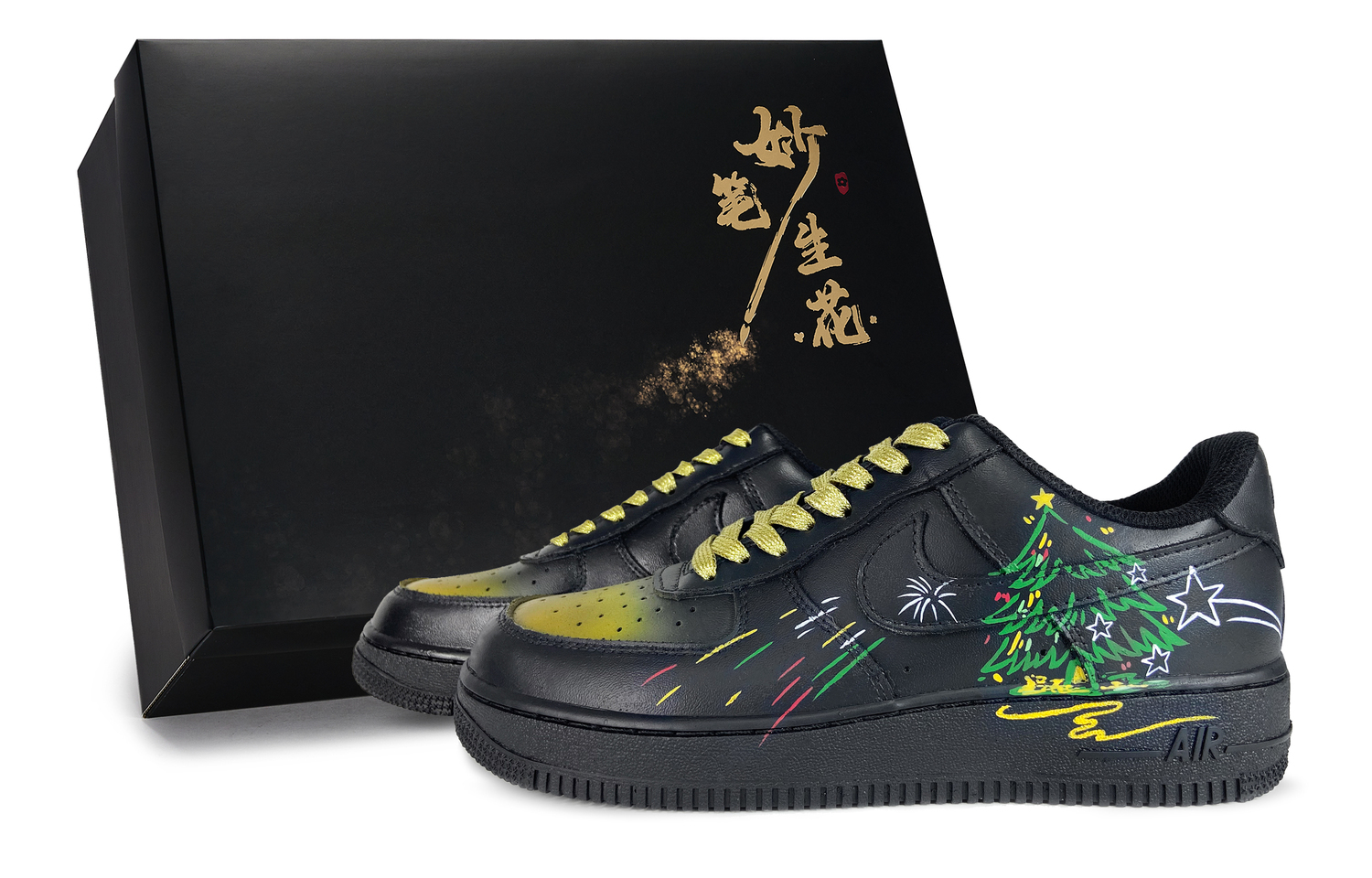 Nike Air Force 1 Magic Pen Brings Christmas Eve Star Абразивостойкие низкие кроссовки для скейтбординга Unisex черно-зеленые
Nike Air Force 1 Magic Pen Brings Christmas Eve Star Абразивостойкие низкие кроссовки для скейтбординга Unisex черно-зеленые