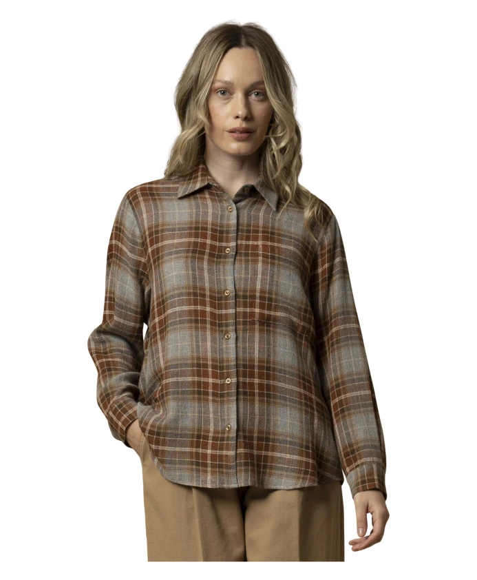 Рубашка в клетку приталенного кроя Kocca, коричневый
Рубашка в клетку приталенного кроя Kocca, коричневый