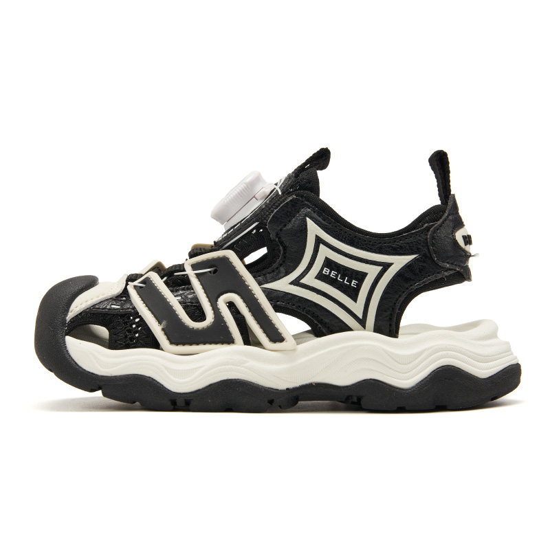 Детские сандалии с низким берцем и дышащей подошвой, устойчивые к ударам BELLE, черный
Детские сандалии с низким берцем и дышащей подошвой, устойчивые к ударам BELLE, черный