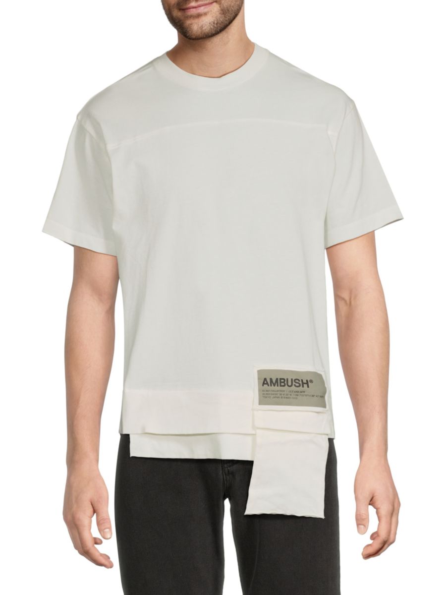 Хлопковая футболка с логотипом Ambush, белый
Хлопковая футболка с логотипом Ambush, белый
