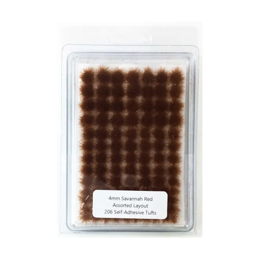 Savannah Red — различная планировка, Short Self-Adhesive Tufts (4mm)
Savannah Red — различная планировка, Short Self-Adhesive Tufts (4mm)