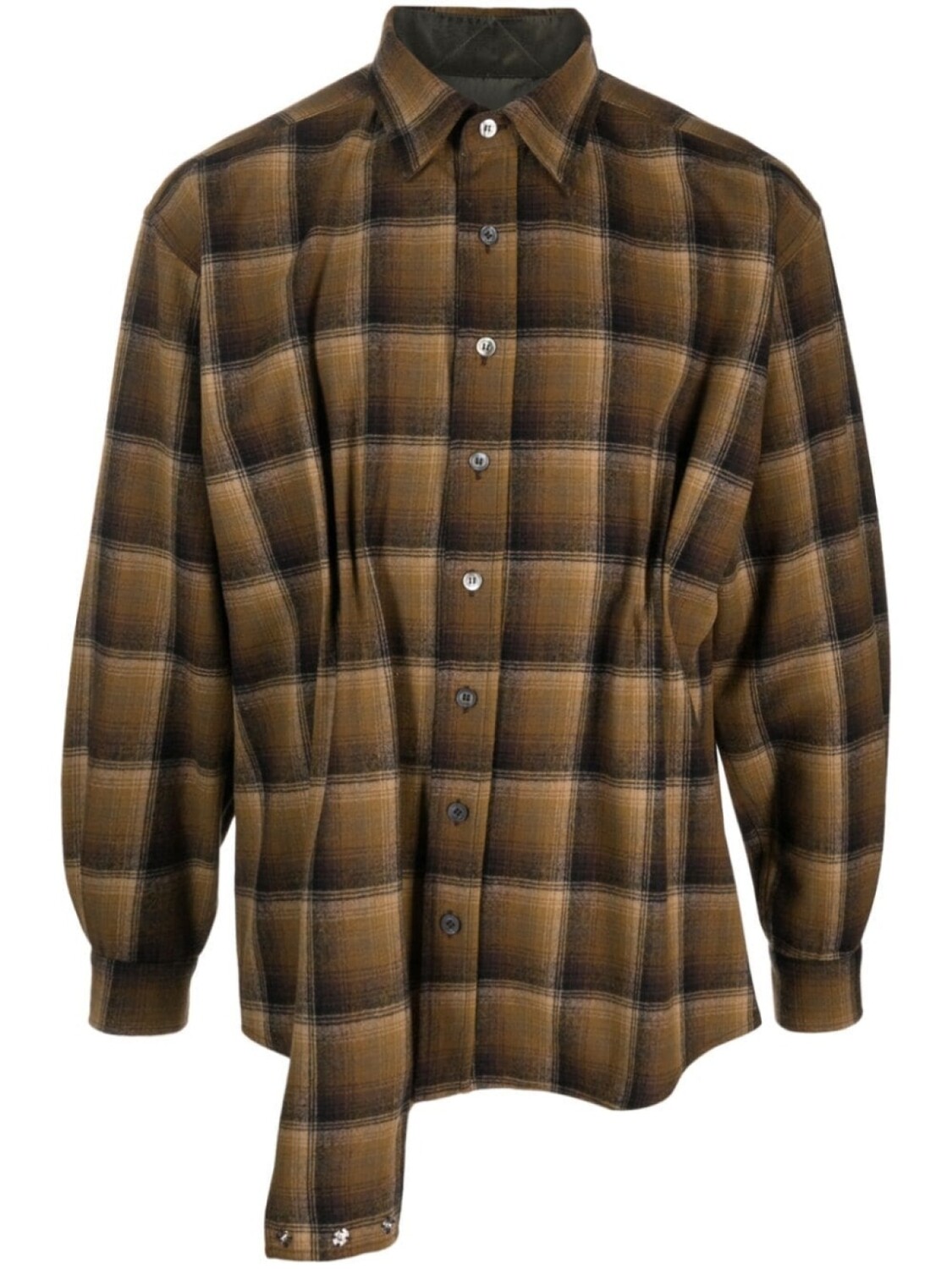 Maison Margiela клетчатая рубашка асимметричного кроя из коллаборации с Pendleton, коричневый
Maison Margiela клетчатая рубашка асимметричного кроя из коллаборации с Pendleton, коричневый