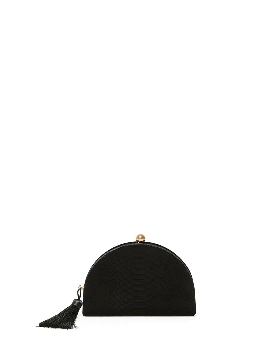 Клатч из бархата в форме полумесяца Sfera, черный
Клатч из бархата в форме полумесяца Sfera, черный