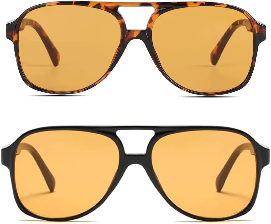 Солнцезащитные очки Xpectrum в стиле ретро для мужчин и женщин, винтажные очки-авиаторы 70-х годов, классические солнцезащитные очки, 2: Tortoise/Yellow+black/Yellow
Солнцезащитные очки Xpectrum в стиле ретро для мужчин и женщин, винтажные очки-авиаторы 70-х годов, классические солнцезащитные очки, 2: Tortoise/Yellow+black/Yellow