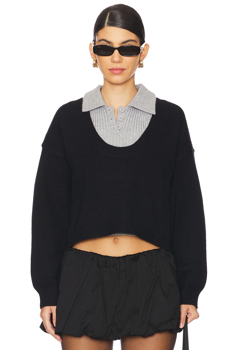 Свитер лоуэна Line & Dot, черный 
Свитер лоуэна Line & Dot, черный