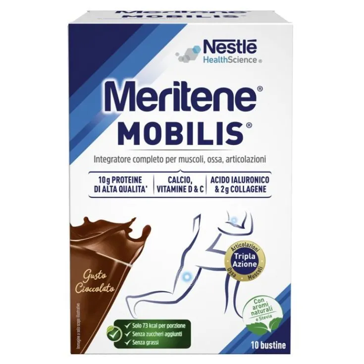 Meritene Mobilis Chocolate 8 10 пакетиков без глютена