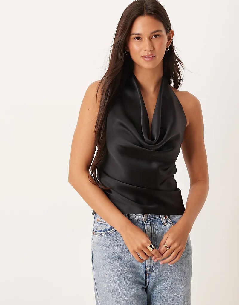 Атласный топ-халтер с лифом-хомут ASOS DESIGN черного цвета
Атласный топ-халтер с лифом-хомут ASOS DESIGN черного цвета