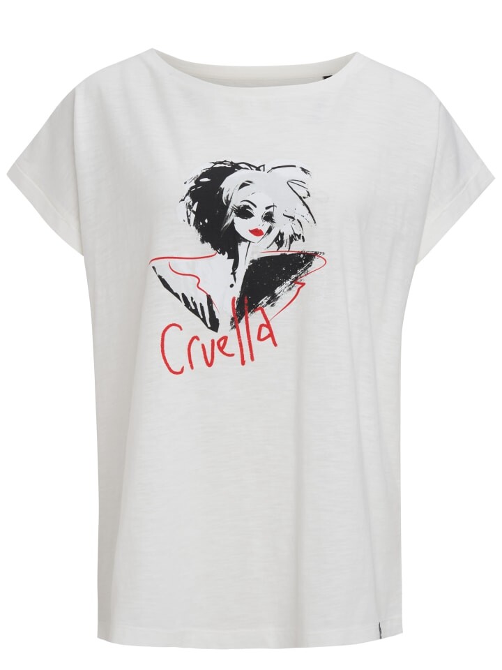 Футболка Re:Covered T-Shirt Cruella Devil Art Ecru, экрю 
Футболка Re:Covered T-Shirt Cruella Devil Art Ecru, экрю