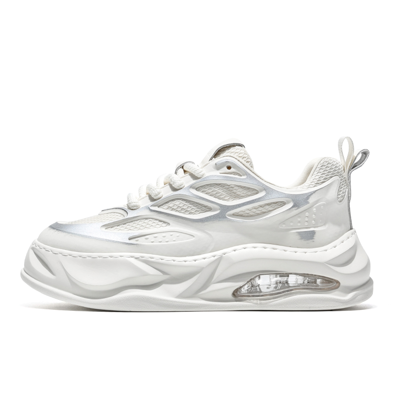 Дышащие легкие низкие повседневные туфли для увеличения роста MOERBAI, черные 
Дышащие легкие низкие повседневные туфли для увеличения роста MOERBAI, черные