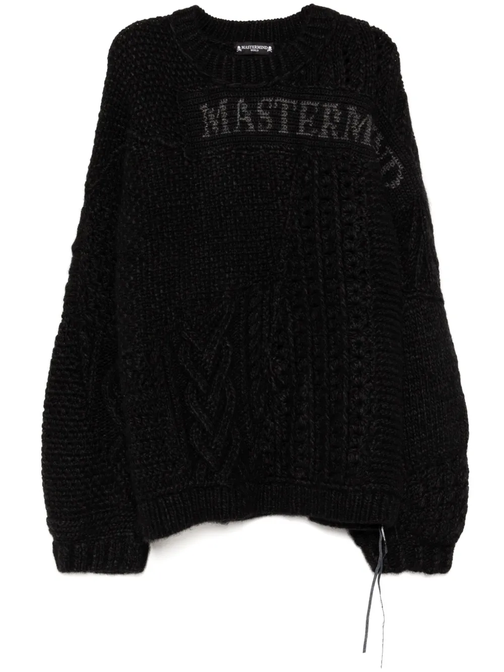 Джемпер с жаккардовым логотипом Mastermind World, черный
Джемпер с жаккардовым логотипом Mastermind World, черный