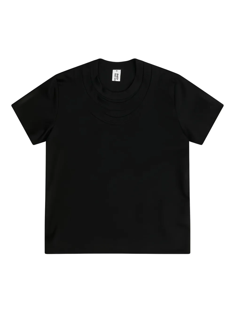 Футболка с многослойным вырезом Noir Kei Ninomiya, черный
Футболка с многослойным вырезом Noir Kei Ninomiya, черный