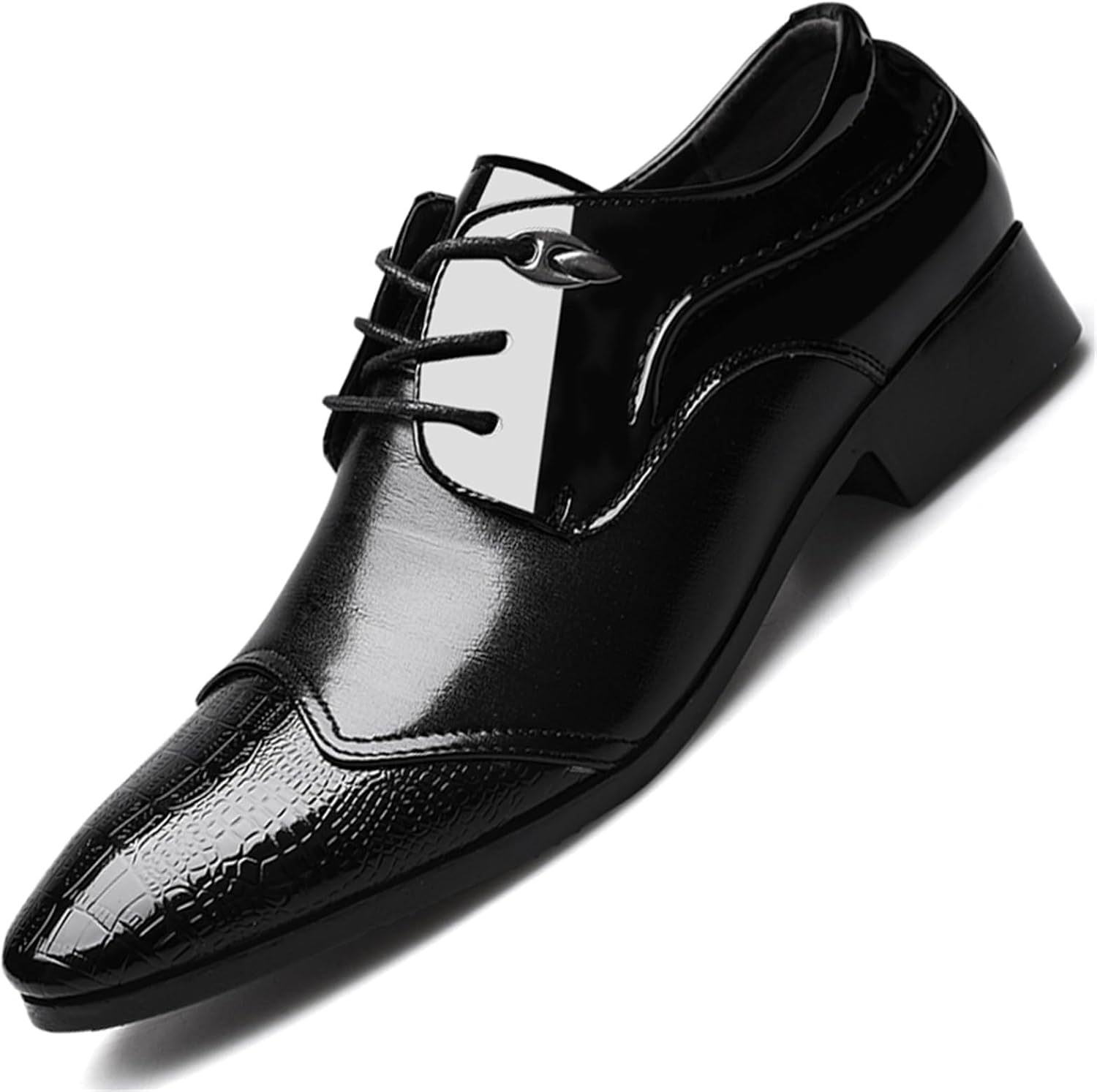 Мужские винтажные туфли с закрытым носком, с отделкой под лак, для делового и повседневного стиля, оксфорды на шнуровке, подходящие к костюму или смокингу Rojieso, черный
Мужские винтажные туфли с закрытым носком, с отделкой под лак, для делового и повседневного стиля, оксфорды на шнуровке, подходящие к костюму или смокингу Rojieso, черный
