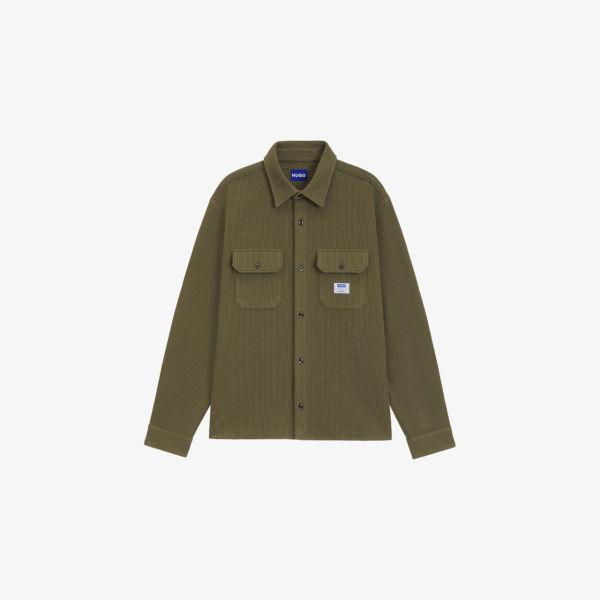 Рубашка Hugo Logo-Tag из хлопка классического кроя, зеленый
Рубашка Hugo Logo-Tag из хлопка классического кроя, зеленый