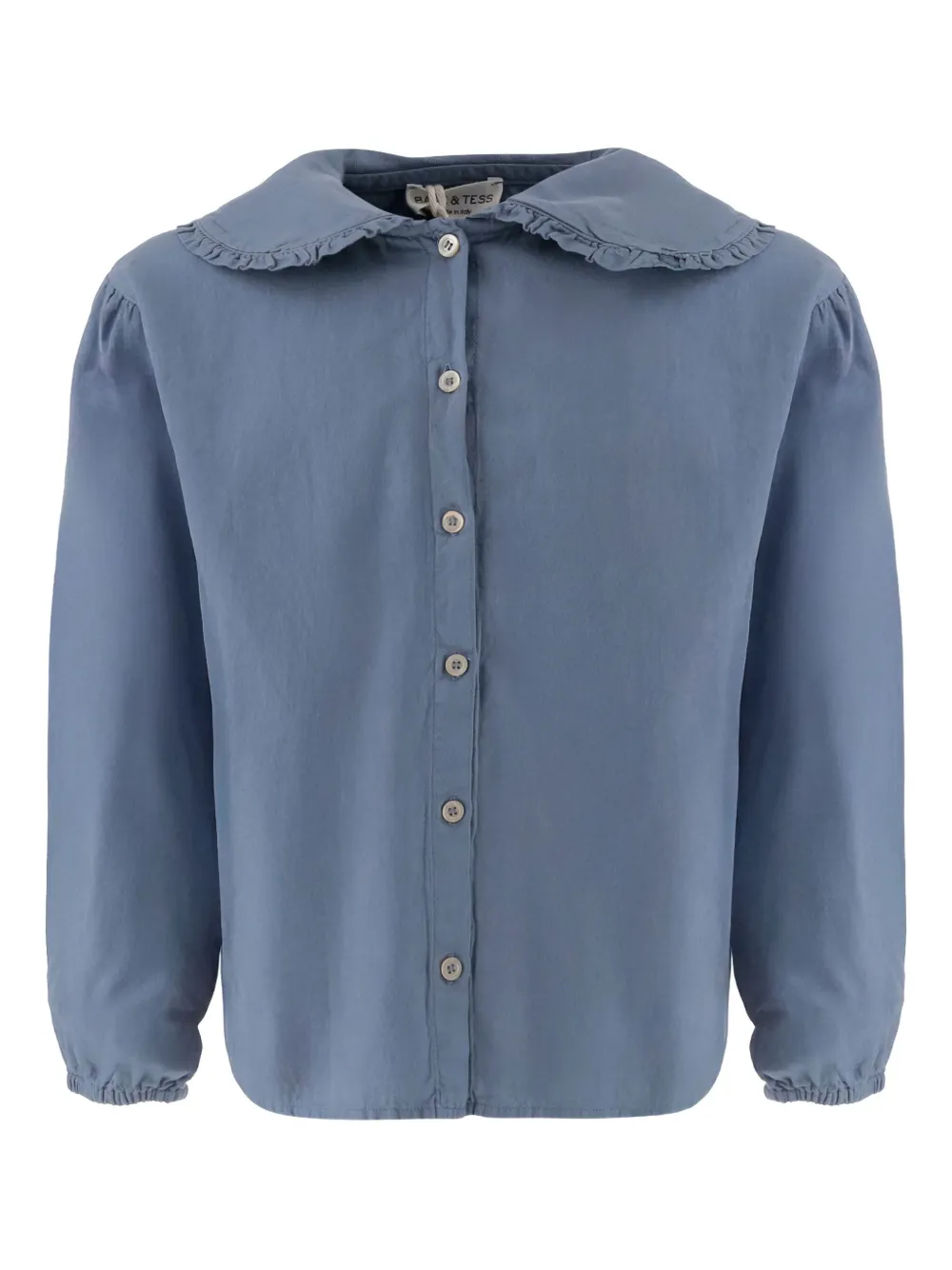 Хлопковая рубашка с рюшами на воротнике Babe And Tess, синий
Хлопковая рубашка с рюшами на воротнике Babe And Tess, синий