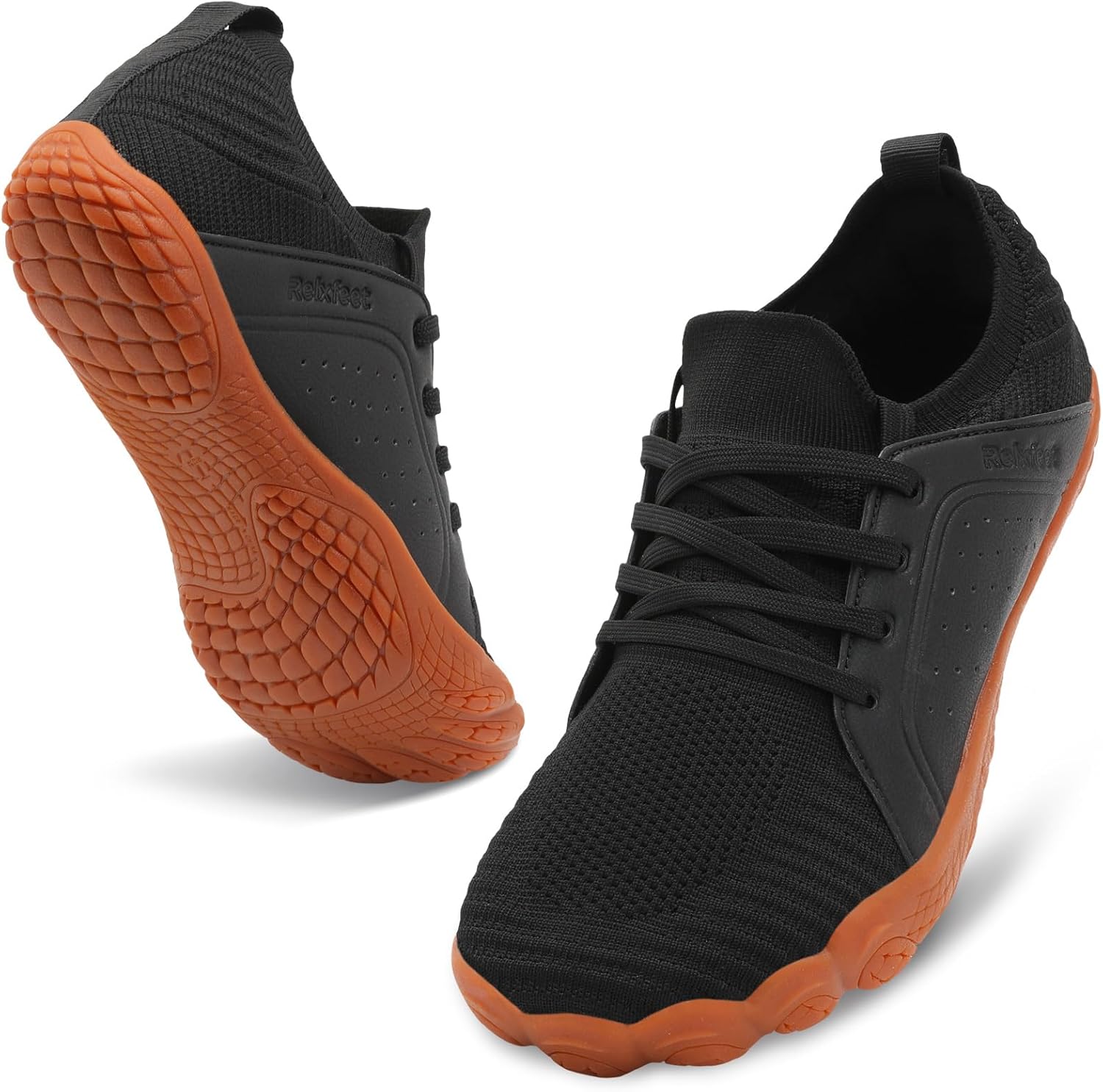 Мужские кроссовки для трейл-раннинга relxfeet, босоножки, минималистичный дизайн с широкой носочной частью, нулевая разница в высоте, нескользящая резиновая подошва для тренажерного зала, походов и прогулок, черный
Мужские кроссовки для трейл-раннинга relxfeet, босоножки, минималистичный дизайн с широкой носочной частью, нулевая разница в высоте, нескользящая резиновая подошва для тренажерного зала, походов и прогулок, черный