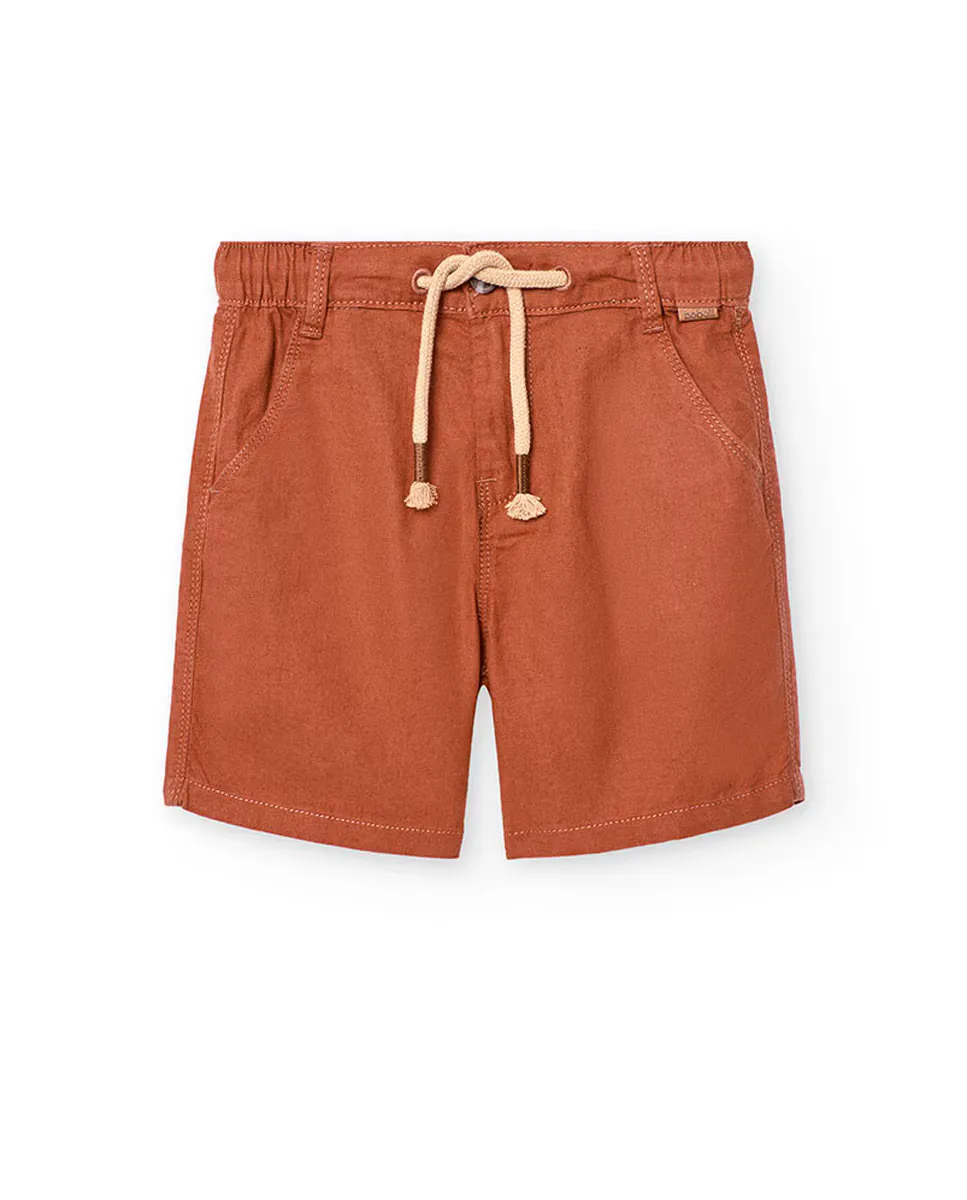 Простые шорты-бермуды для мальчиков с застежкой на пуговицы и шнурком Boboli, коричневый
Простые шорты-бермуды для мальчиков с застежкой на пуговицы и шнурком Boboli, коричневый