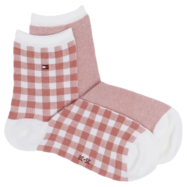 Две пары носков в клетчатую клетку с птичьим глазом Tommy Hilfiger, розовый
Две пары носков в клетчатую клетку с птичьим глазом Tommy Hilfiger, розовый