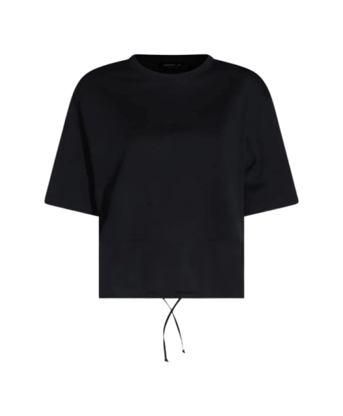 Футболка с круглым вырезом и завязками по низу. Fabiana Filippi, синий
Футболка с круглым вырезом и завязками по низу. Fabiana Filippi, синий