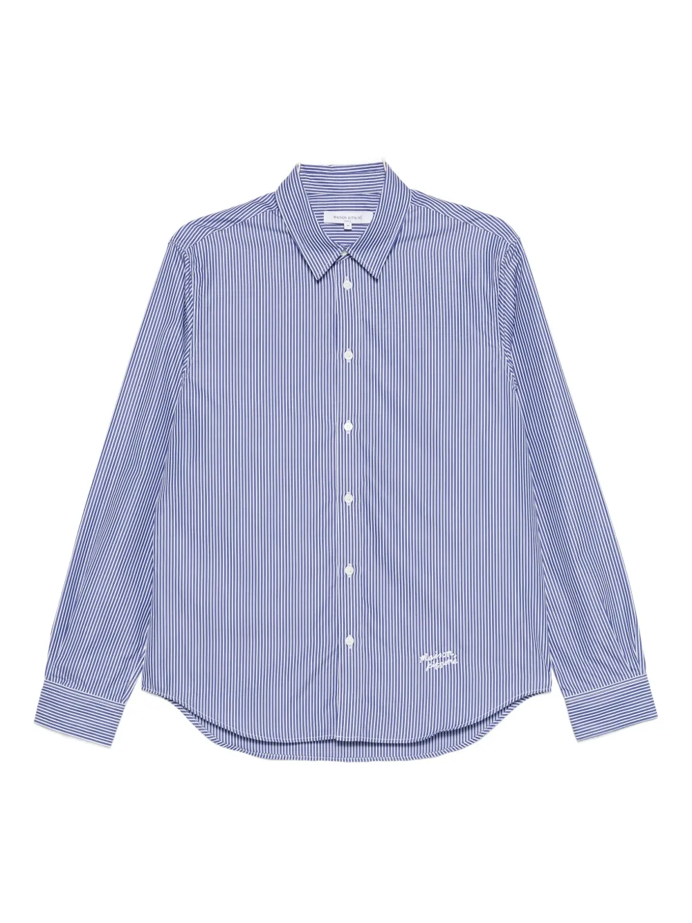 Рубашка в полоску Maison Kitsuné, синий
Рубашка в полоску Maison Kitsuné, синий